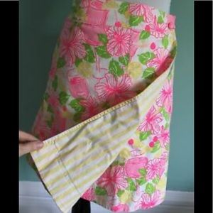 Lilly Pulitzer EUC reversible wrap skirt - size 12